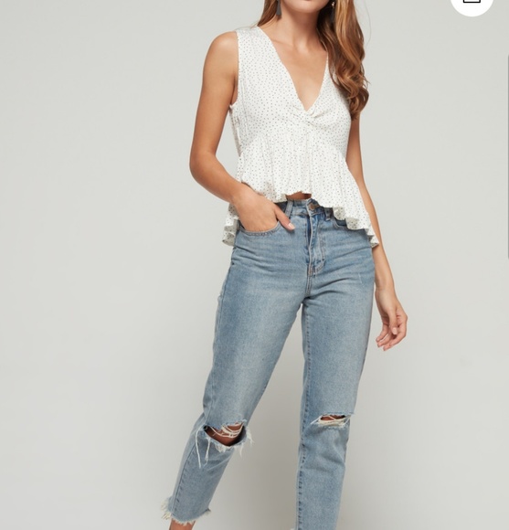 Minkpink Promise Spotty Twist Front Top NWT - Picture 3 of 8